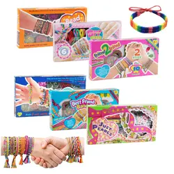 Zestaw do robienia bransoletek dla dziewczynek Zestaw do robienia biżuterii Zestaw do robienia bransoletek przyjaźni Cool Arts Craft Toys dla dzieci w wieku 6-12 lat