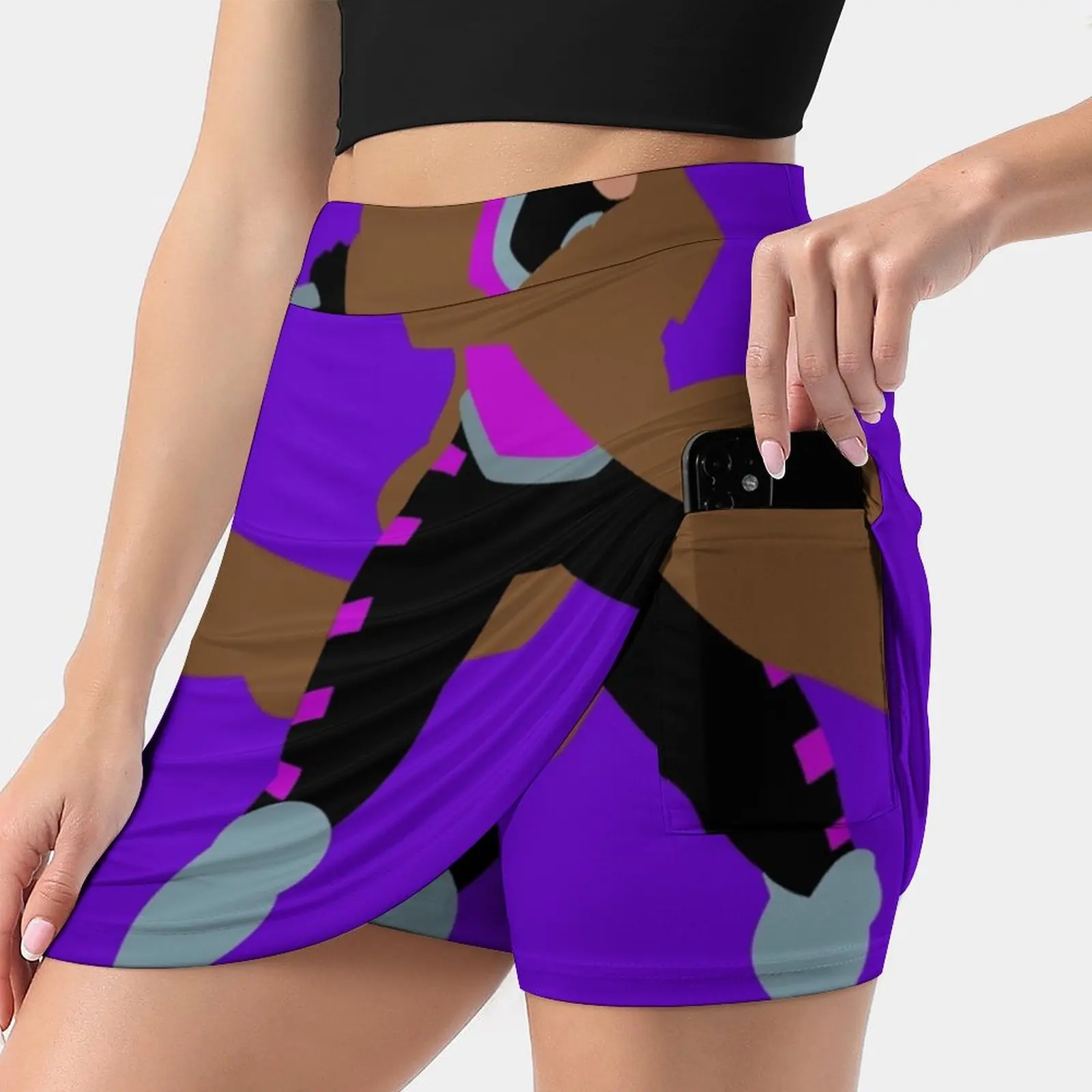 Gambit Women's Fashion Sporting Skirt With Pockets Tennis Golf Running Skirts Gambit X Men Comics Super Hero Mutant Cajun Style