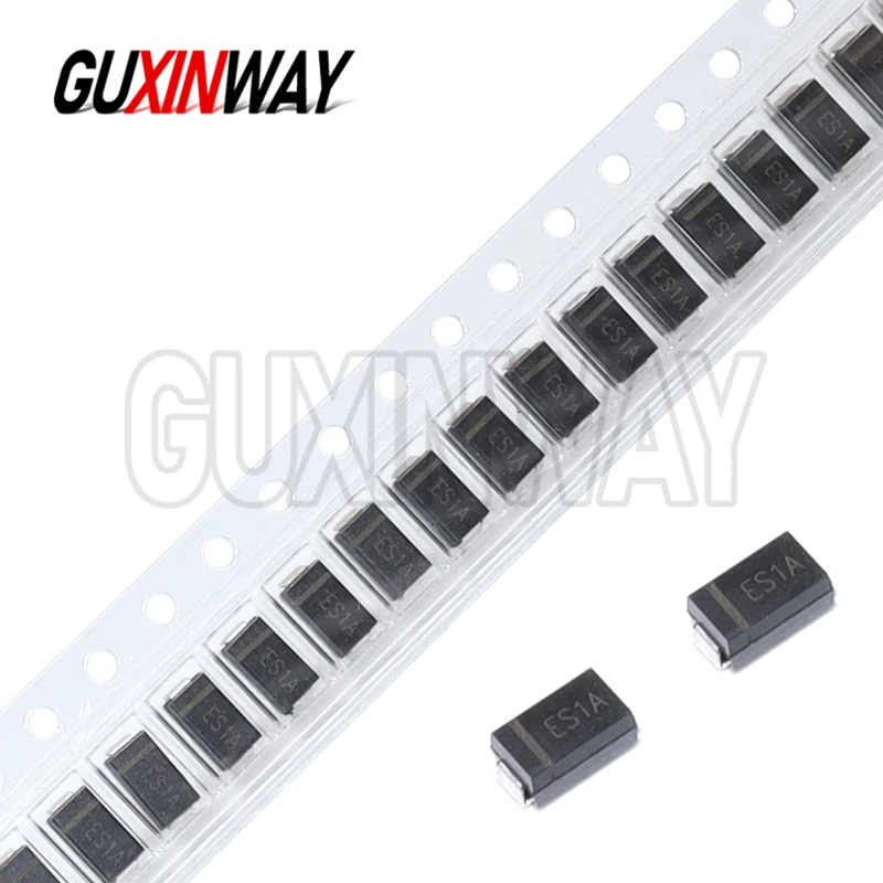 50Pcs SMD Fast Rectifier Diode ES1A ES1D ES1M ES1G ES1J ES2G ES2J 1A 2A 50V 200V 400V 600V 1000V DO-214AC SMA