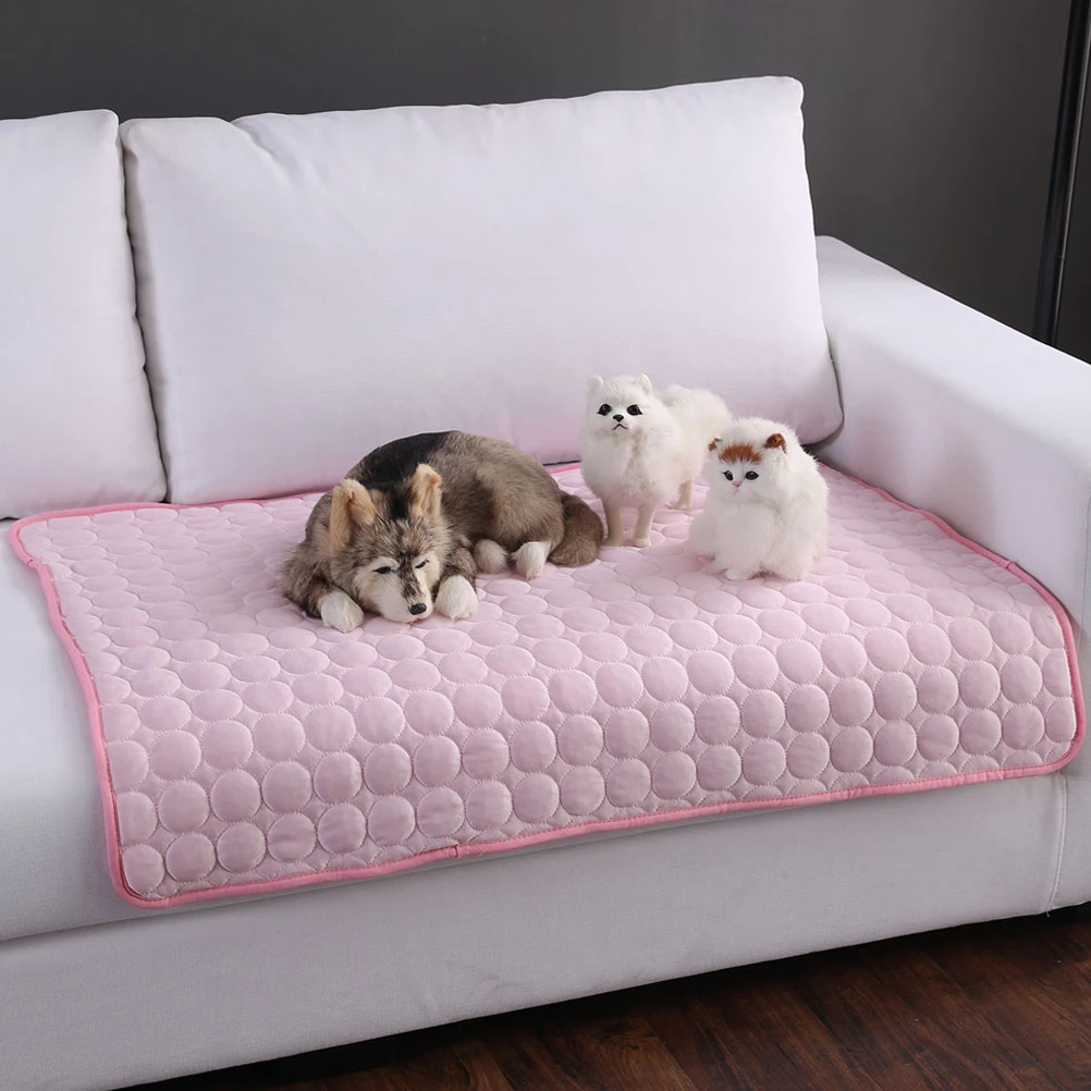 

Summer Mat Dog Cooling Pads Indoor Pet for Dogs Feeding Mats Puppy Bed Cat Pets