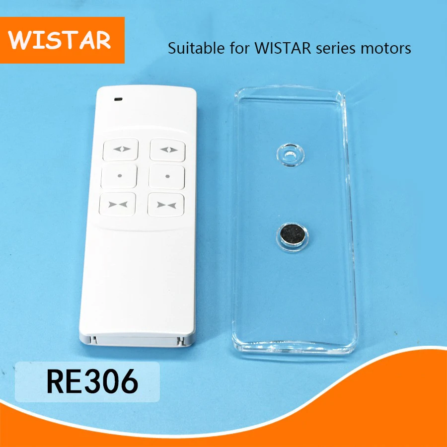 WISTAR electric curtain automatic opening and closing roller shutter 433MHZ dual control remote control RE306