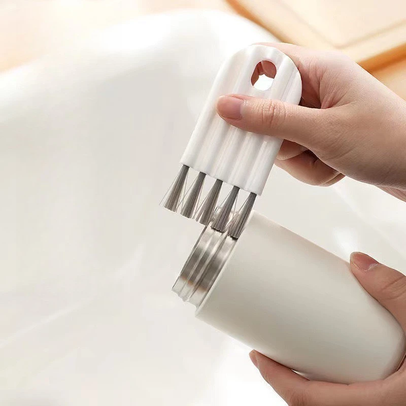 

2 pcs Cup lid keyboard gap brush curl cup lid brush air cushion comb cleaning brush bottle cap groove gap multi-purpose