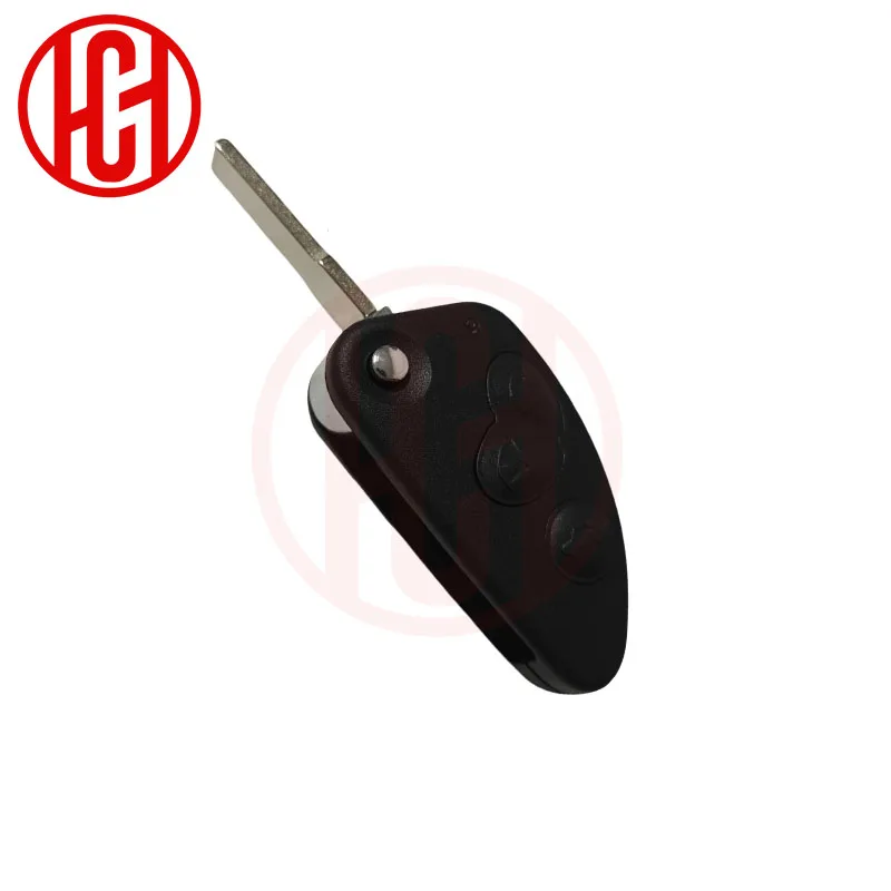 ID48 Chip FCCID 147 156 166 GT 433MHZ Replacement 2/3 Buttons Flip Car Key For Alfa Romeo Remote Fob Uncut SIP22 Blade