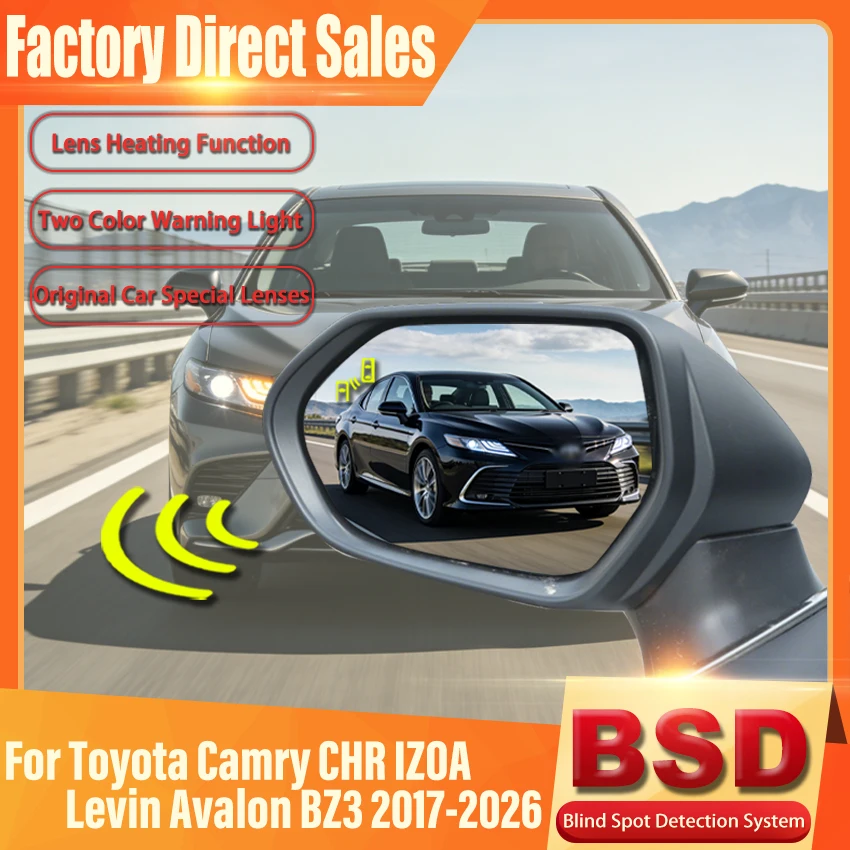 Car For Toyota Camry CHR IZOA Levin Avalon BZ3 2017-2026 BSD BSM BSA Lane Change Assist Blind Spot Detection System