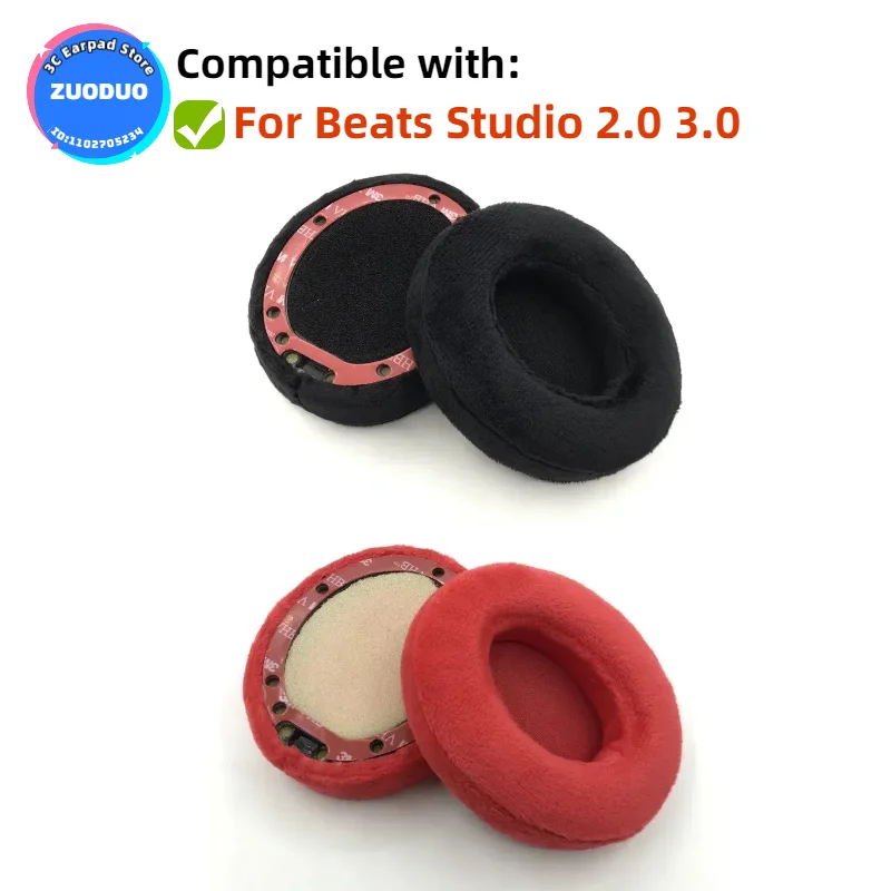 

Replacement Ear Pads for Beats Studio 2.0 3.0 Headphones Memory Sponge Sleeves Cover Case Repair Parts Ear Cups Earmuffs