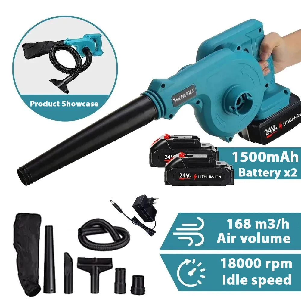 Cordless Electric Blower and Suction Blade, Computer Vacuum Cleaner Tool, Tool Suitable for Makita 18 V Battery