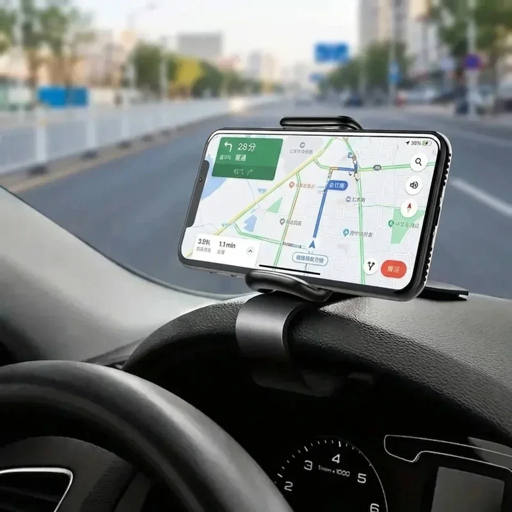 

Универсальный автомобильный держатель для телефона 360° ° Вращающийся держатель-клипса для приборной панели, простая установка, GPS-кронштейн, стабильная поддержка мобильного телефона для вождения автомобиля