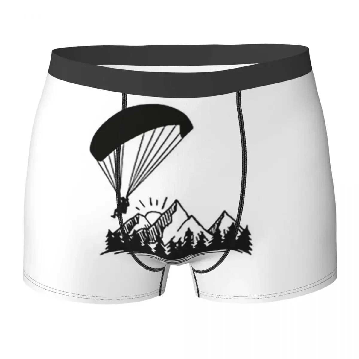 Boxer Underpants Shorts Paragliding Mountains Gift Idea Panties Men Soft Underwear for Homme Man Boyfriend Gifts