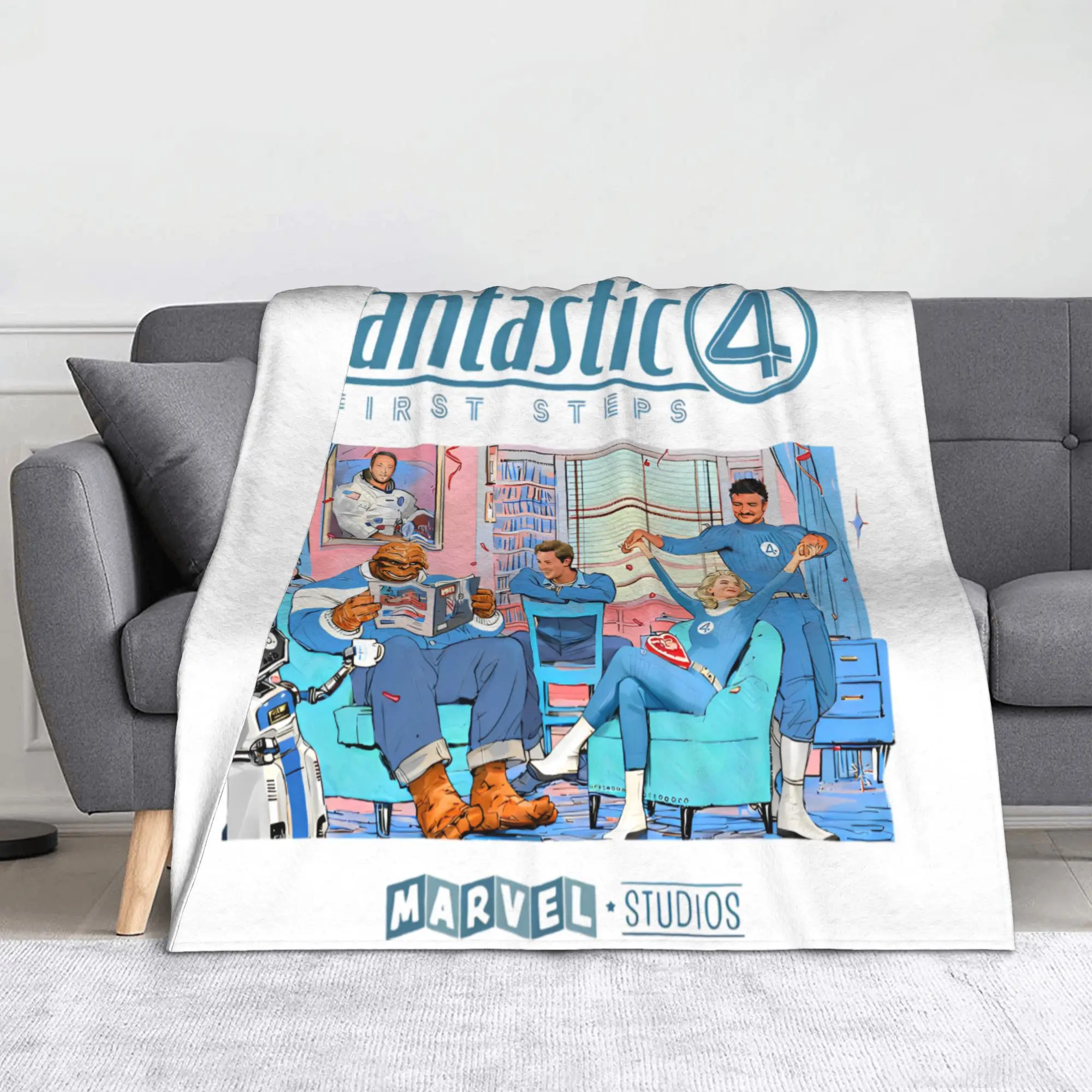 Os fantásticos quatro primeiros passos retro equipe cobertores de malha coral velo leve fino lance cobertor para viagem ao ar livre colcha