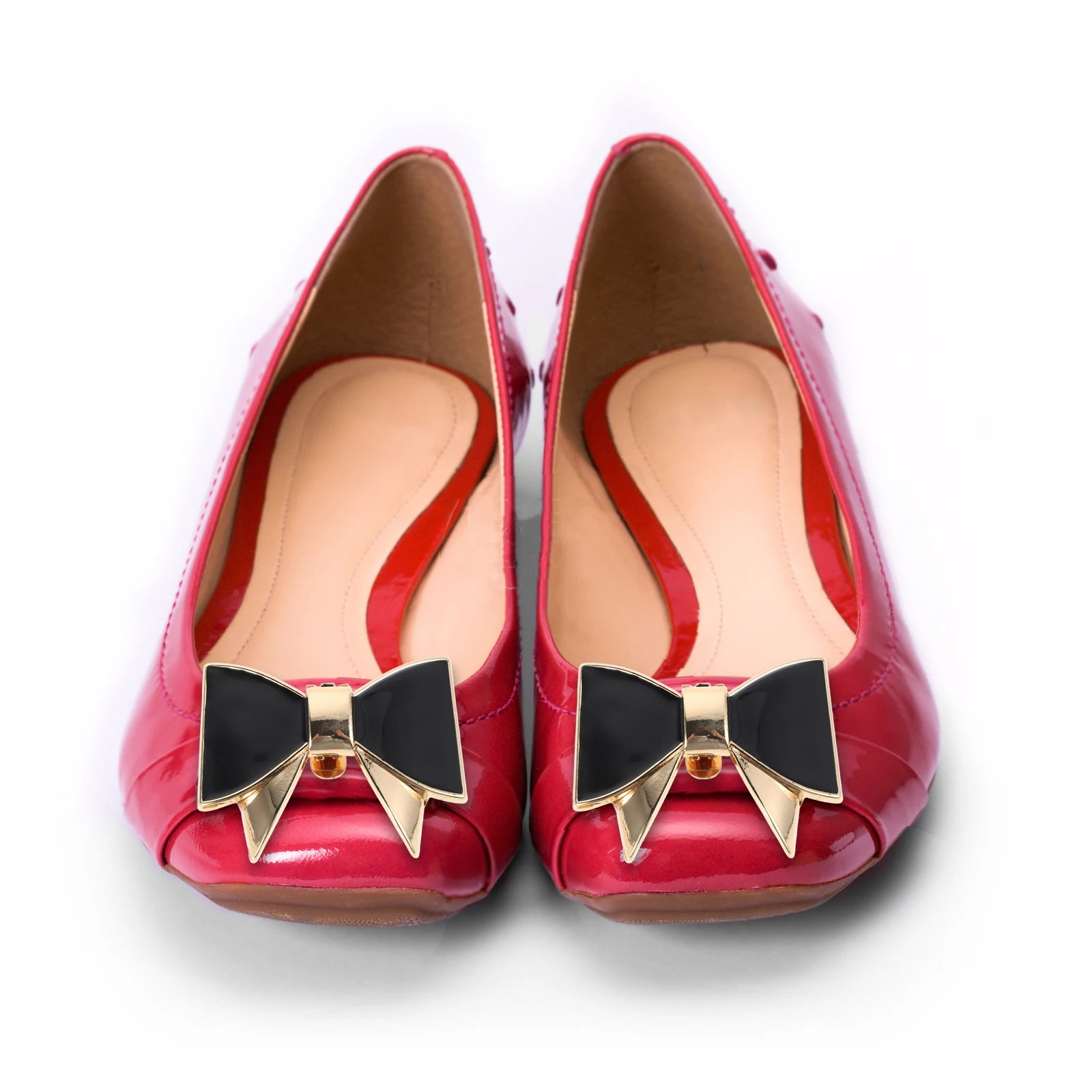 

2Pcs Removable Butterfly Shoe Buckle Clips for High Heels Black Decorative Metal Accessories Women Shoes charms