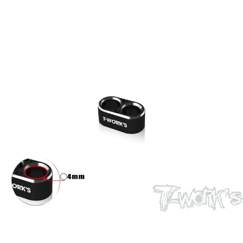 Original T Works EA-046-A4 Alum. Wire Guide 2 Hole 4mm （4 Colors） Rc Tool