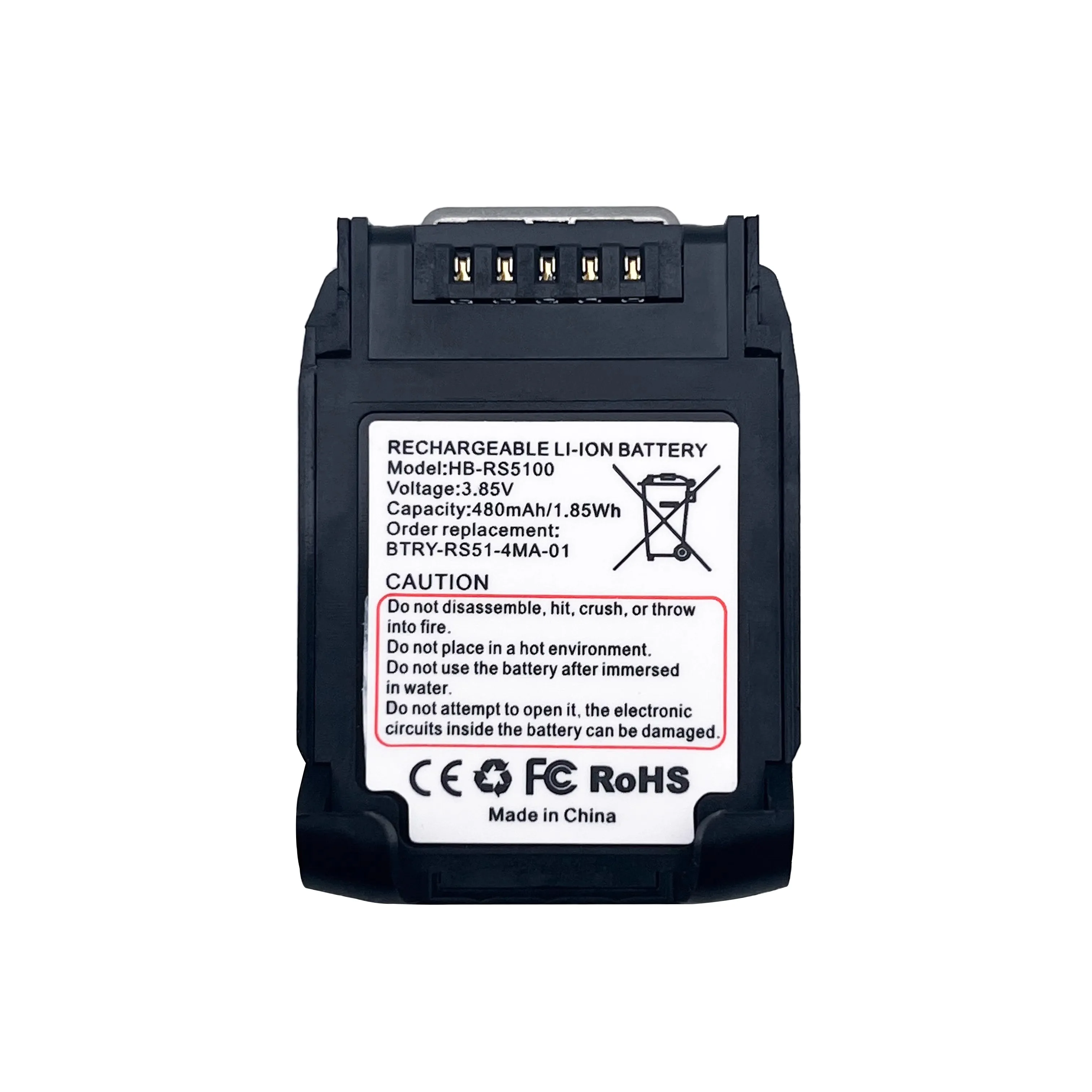 HB-RS5100 480mAh تبديل البطارية ل زيبرا حلقة الماسح الضوئي RS51 RS5100 RS61 الماسح الضوئي BT-000398 BTRY-RS51-7MA-01 BTRY-RS51-4MA-0