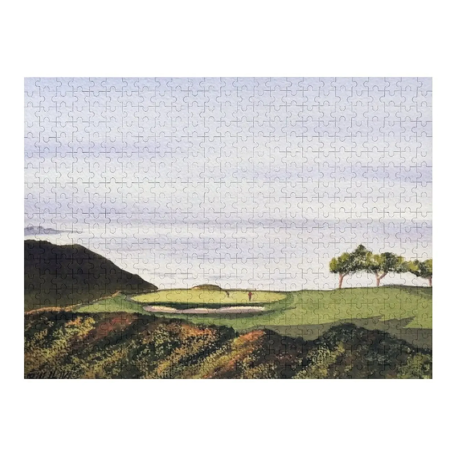 

Torrey Pines South Golf Course Hole 3 Jigsaw Puzzle Personalized Kids Gifts Custom With Photo Wooden Name Puzzle