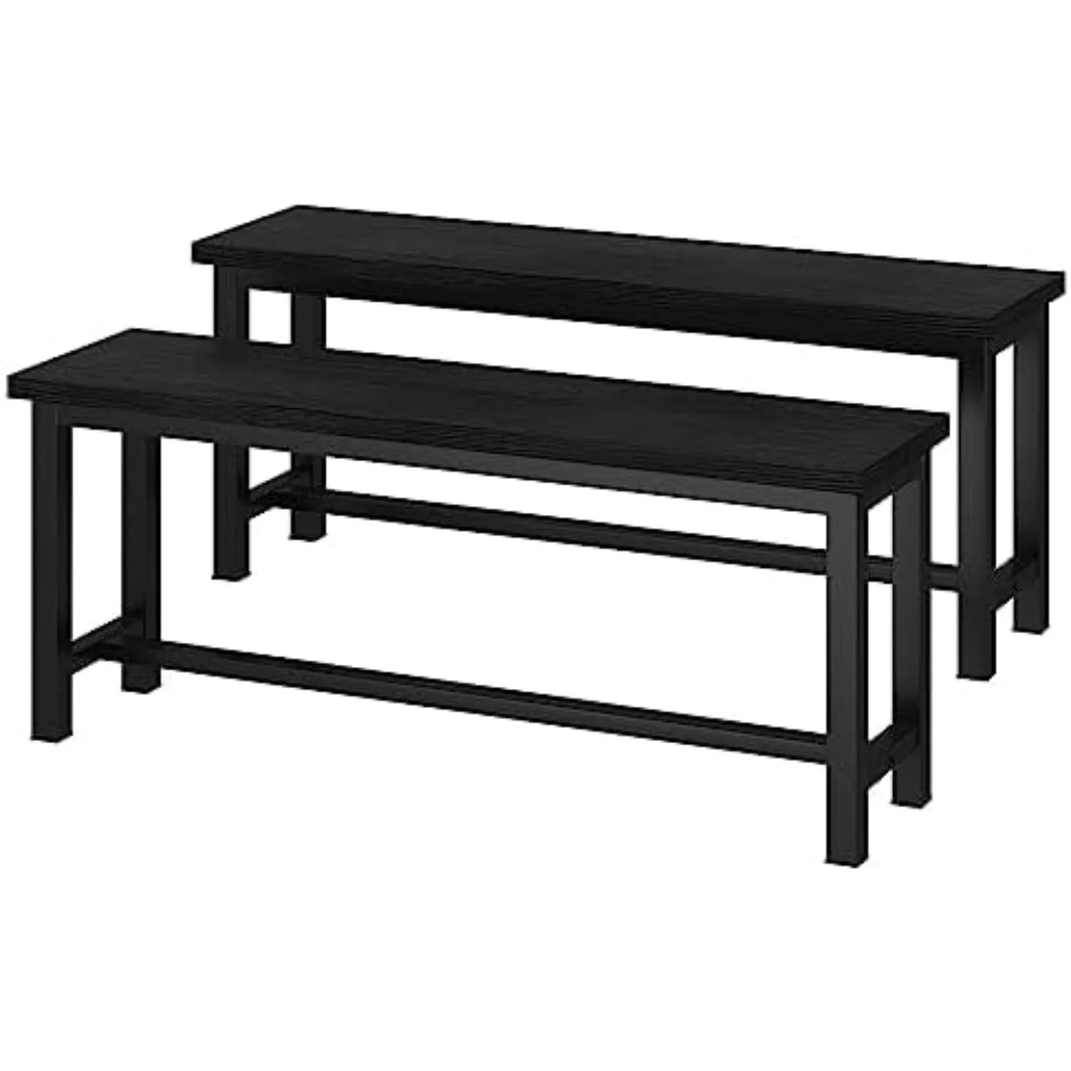 Dining Benches, 39 Inch Kitchen Bench, Pair of 2 for Living Room, Bedroom, Industrial Entryway Bench Dining Room