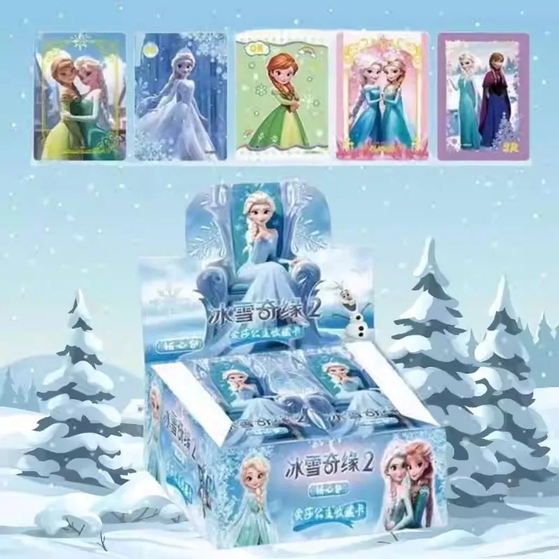 Hasbro Frozen Elsa Anna anime peripheral creative character collection card high-looking girly heart children's toys wholesale