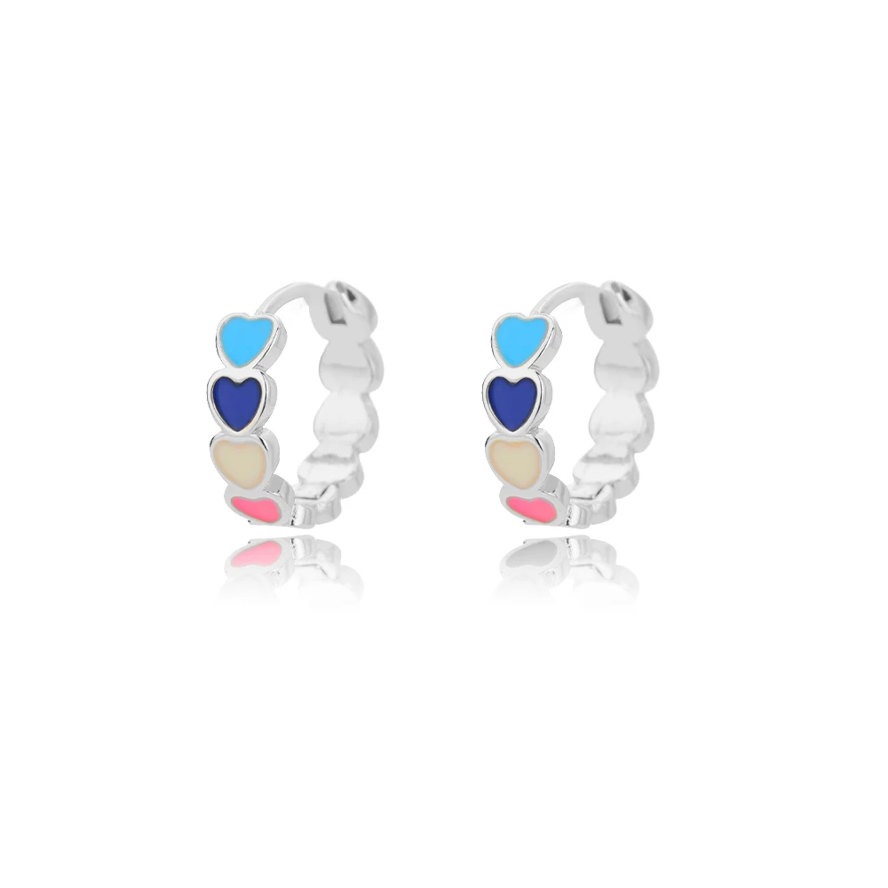 Women's Vintage Punk Round Baroque Pearl Circle Earrings