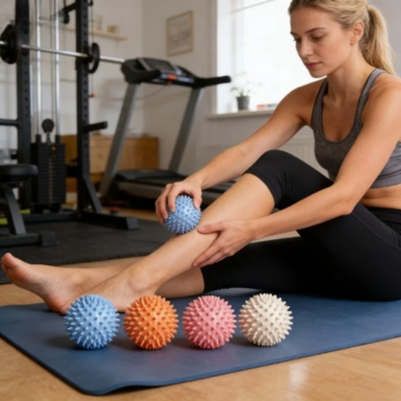 Hedgehog Massage Ball Yoga Fascia Ball Sports Fitness Muscle Relaxation Massage Stick Shoulder Neck Leg Sole Meridian Ball