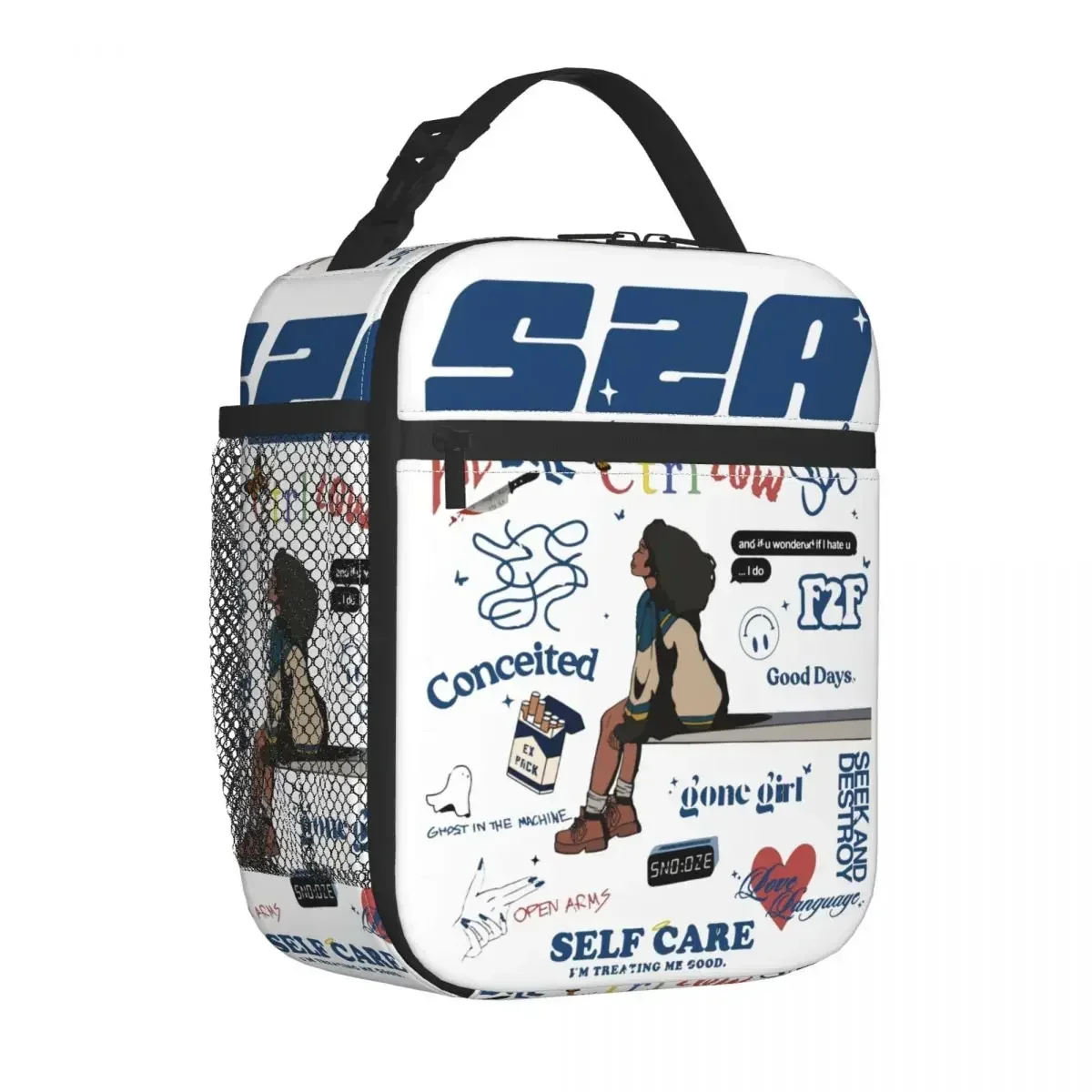 

Изолированная сумка-тоут для ланча Song Accessories для мужчин и женщин, портативная модная Термосумка для пищевых продуктов для пикника, термальный контейнер для еды