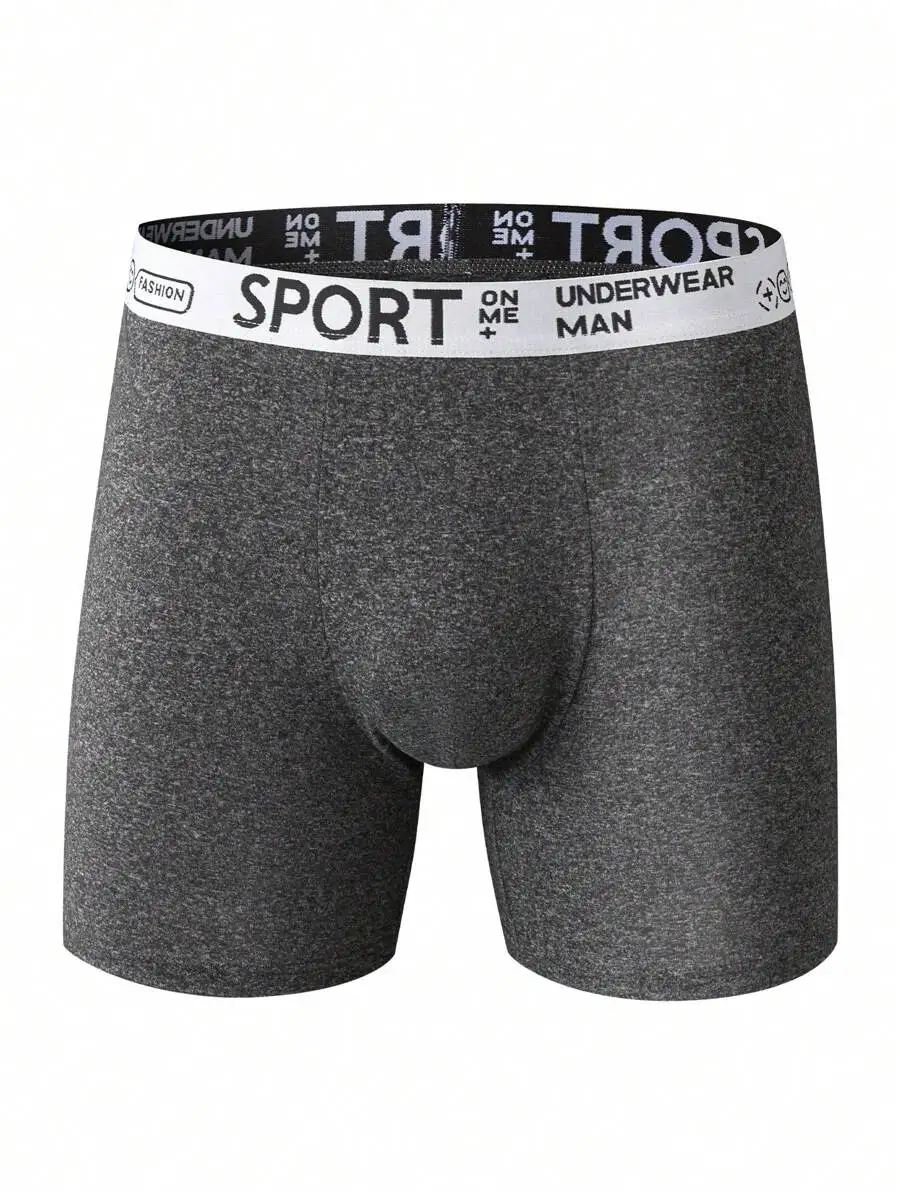 

Men Solid Color Boxer Briefs Multipack Underwear