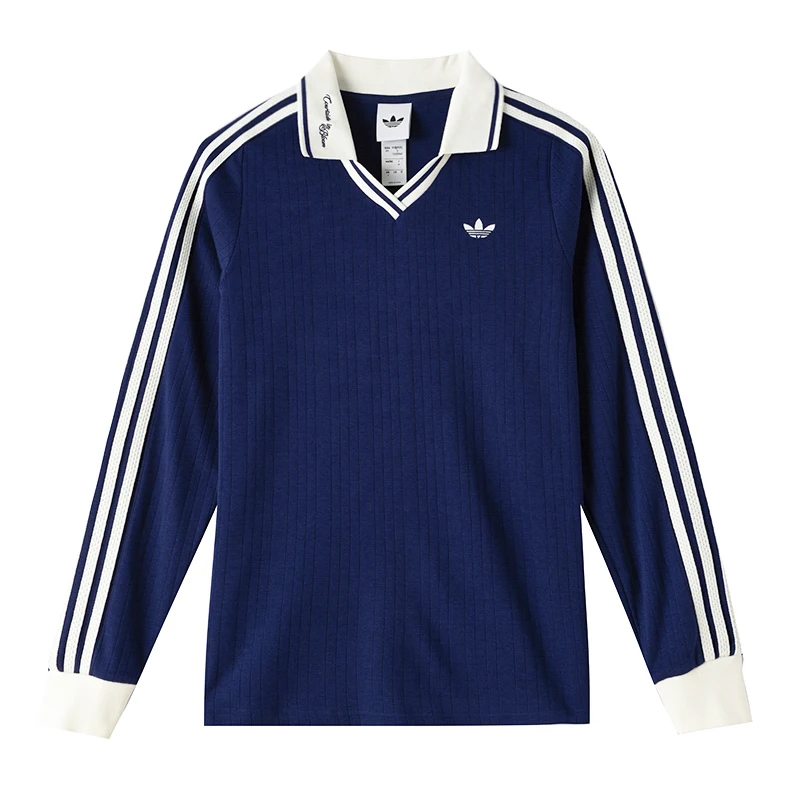 

Футболка Adidas (Adidas) Trefoil, женская спортивная одежда, модная рубашка-поло, удобный дышащий пуловер с длинными рукавами Ky5732
