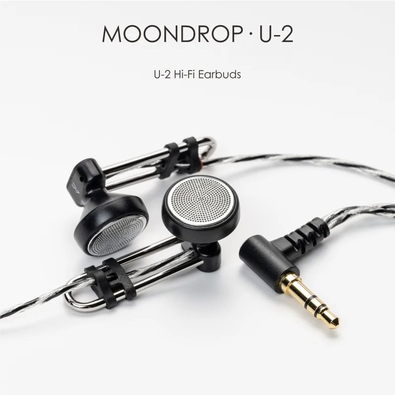 Moondrop U-2 Hifi 이어버드 U2 14.8mm 다이내믹 드라이버 VX 업그레이드 오픈 이어플러그, 3.5mm 플러그 포함