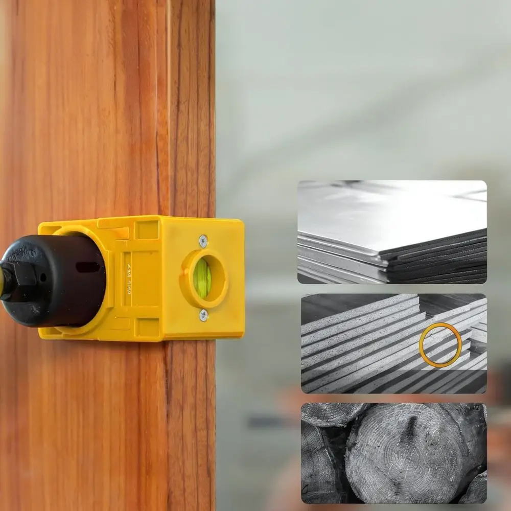 Professional Wood Door Lock Installation Tool Accurate Jig Guide For Drilling And Mortising Carpentry Hardware