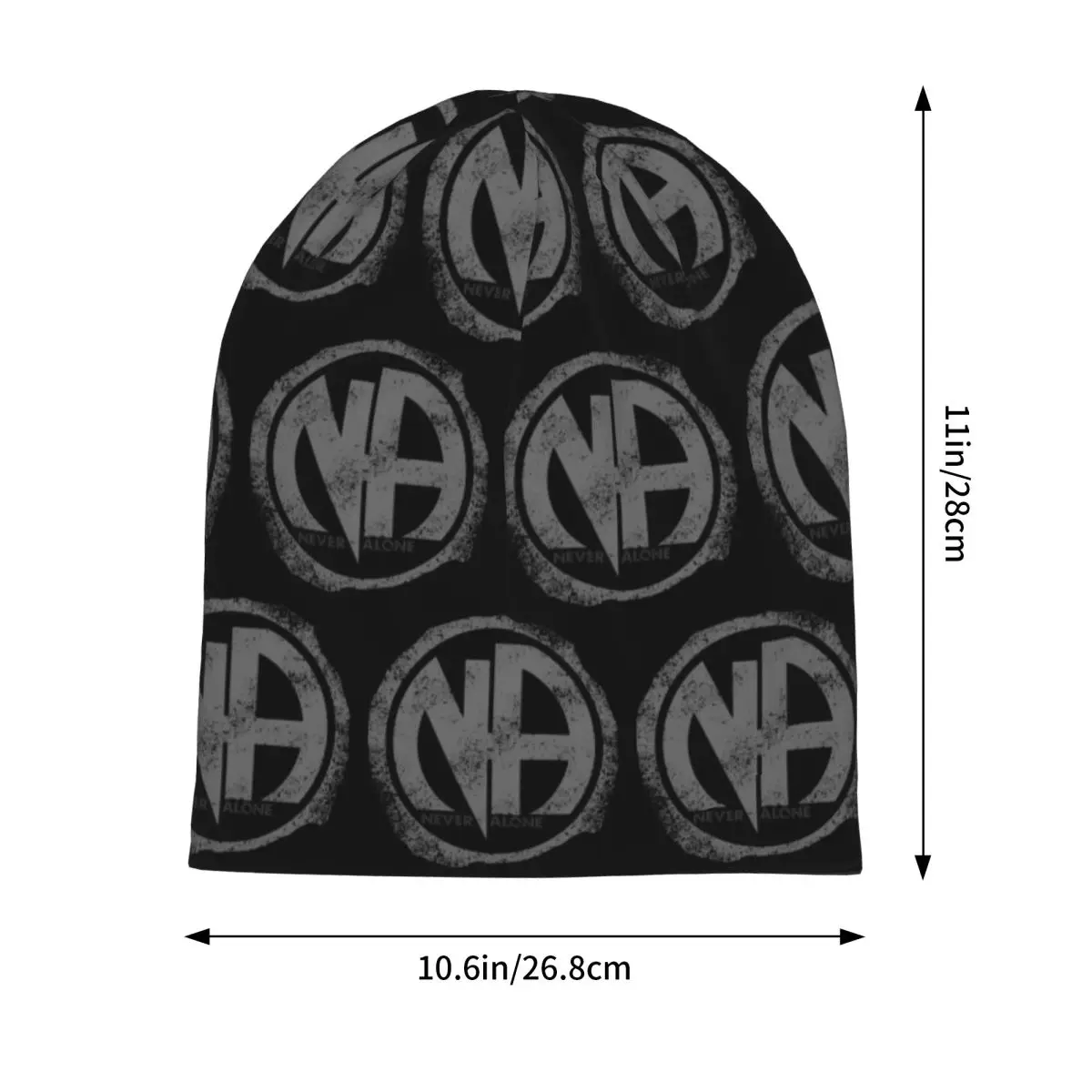 NA - Narcotics Anonymous Warm Knitted Cap Hip Hop Bonnet Hat Autumn Winter Outdoor Beanies Hats for Unisex Adult