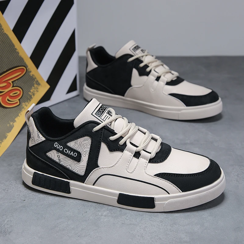 

Мужская корейская обувь для скейтбординга. Модная повседневная спортивная обувь. Прогулочная спортивная обувь. Уличная легкая и модная обувь.