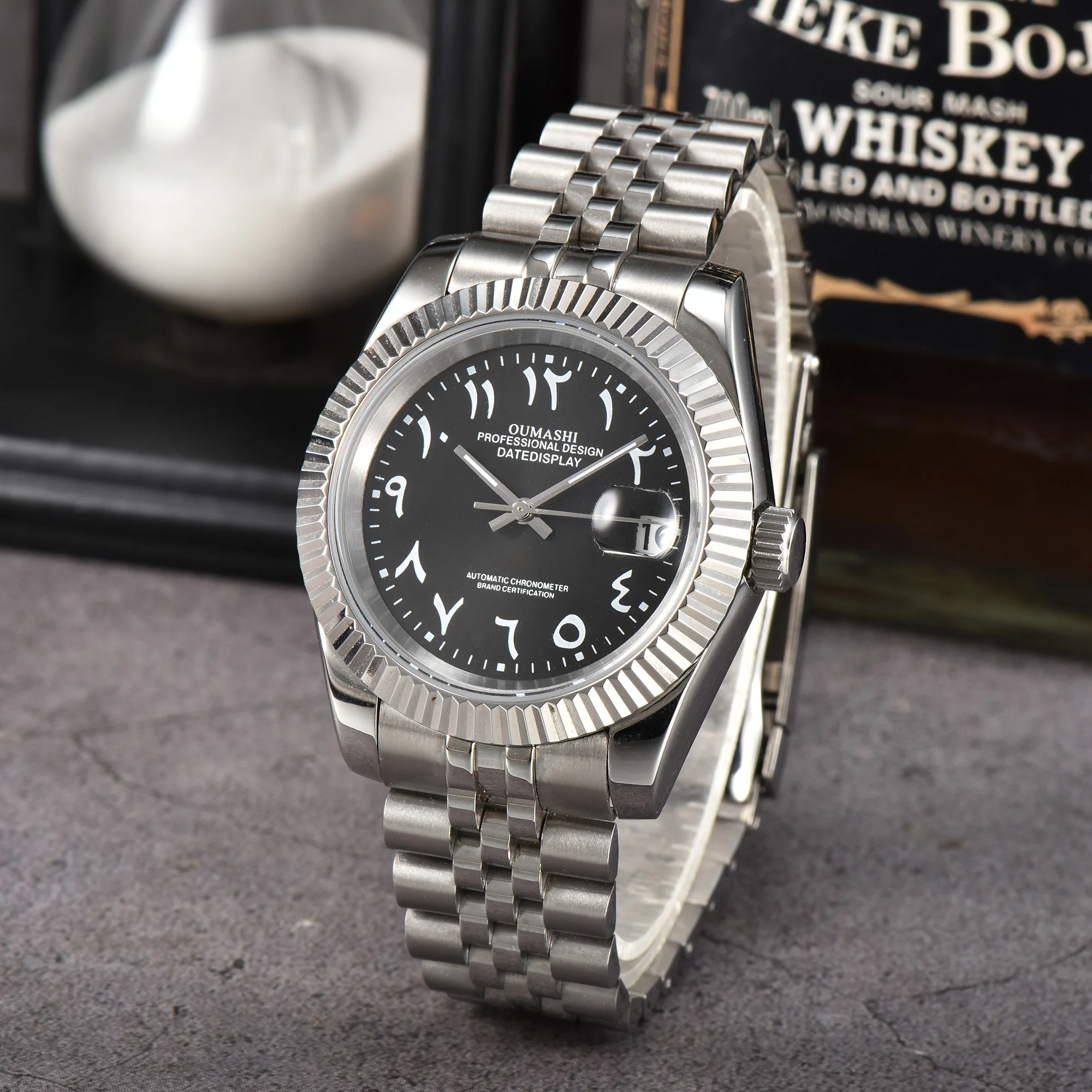 Men's watch 39MM/36MM Watch NH35 Customized Watch DIY Dial Watch Arabian dial sapphire glass stainless steel case NH35 movement