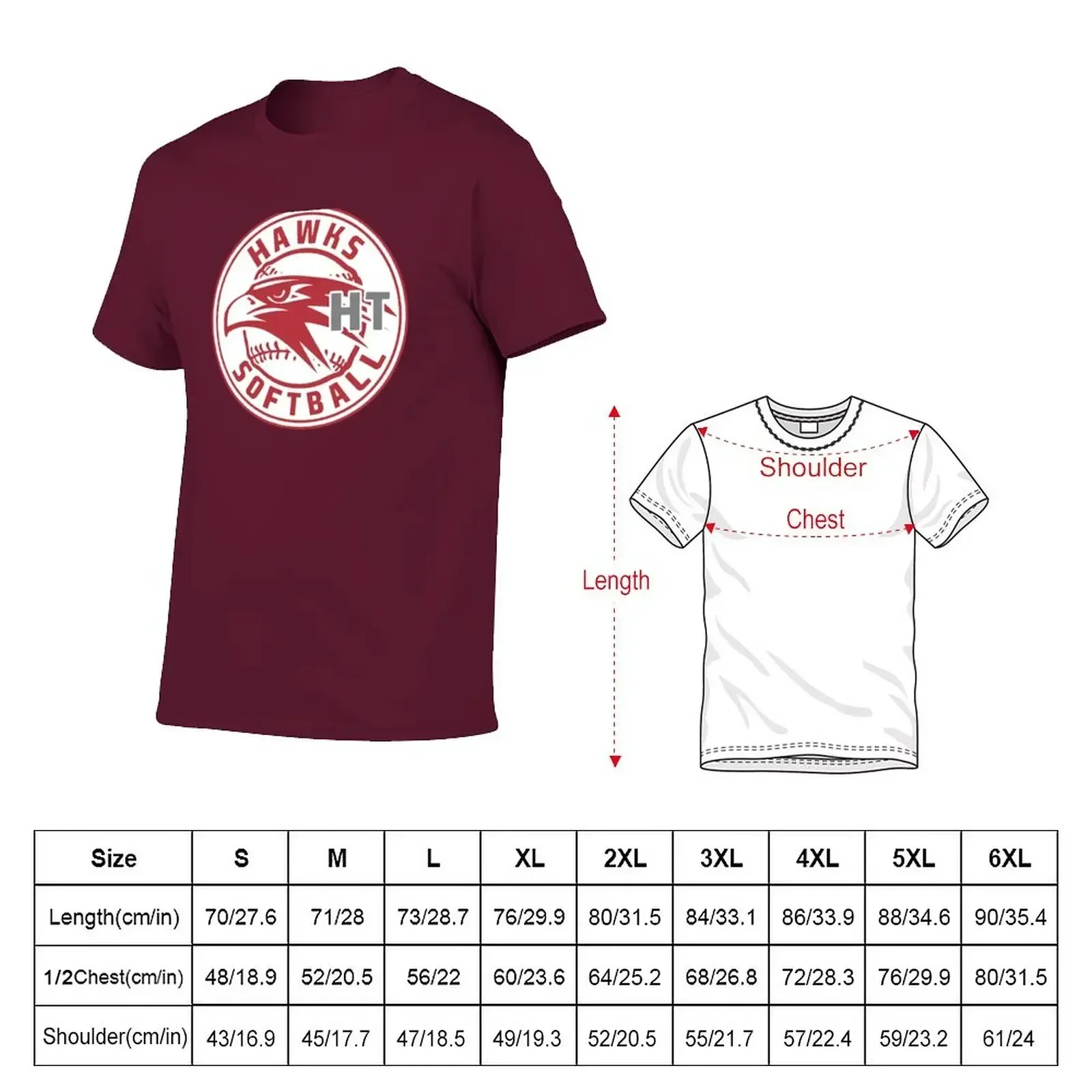 Haddon Township Hawks Softball 2022 T-Shirt plus sizes quick drying mens workout shirts
