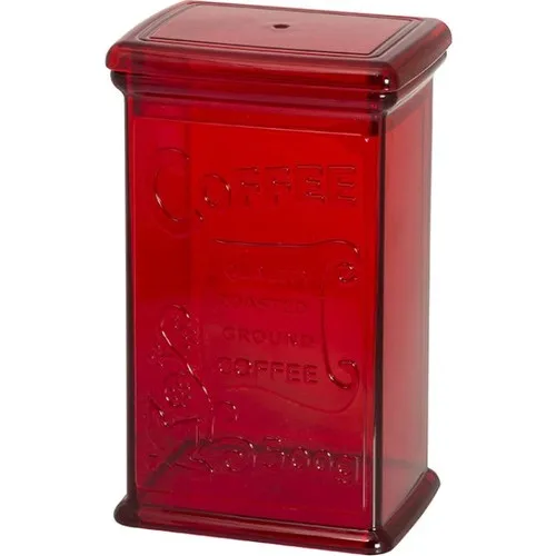 EW's Kitchenware Acrylic Red Color Coffee Jar