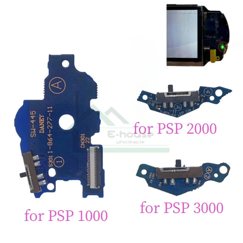 For PSP 1000 2000 3000 Power Switch Board ON OFF Circuit PCB Board Replacement For PSP1000 PSP2000 PSP3000