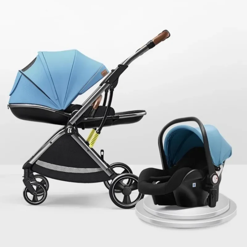 

Baby Stroller 3 in 1 With Car Seat Luxury Travel Guggy Carriage Cart And Pram Maman Home Coches Cars