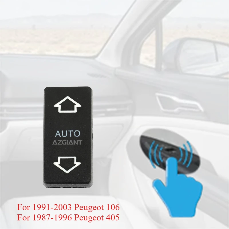 

Электрический переключатель стеклоподъемника для пассажира Peugeot 106 405, кнопка управления стеклоподъемником, 6 контактов, легко заменить