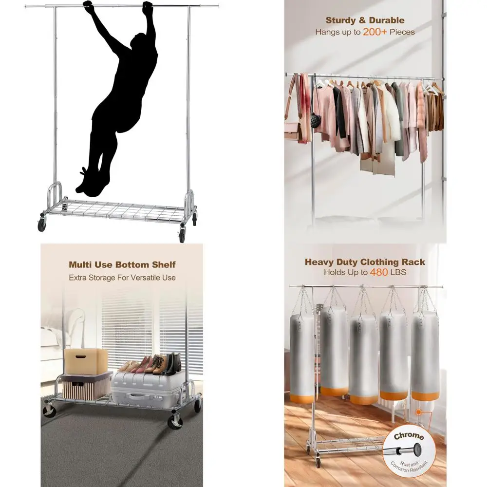 porte-vetements-en-metal-reglable-robuste-avec-roulettes-et-etageres-organisateur-de-garde-robe-portable-pour-un-rangement-de-grande-capacite