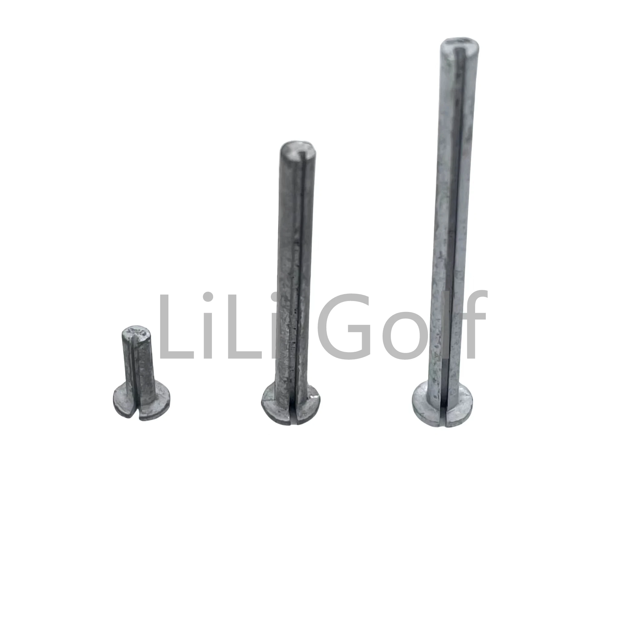 10Pcs Golf Club Assembling Accessories Balance Ding Golf Shaft Swing Nail Plug Weights,Slender for Wood,Coarse for Irons