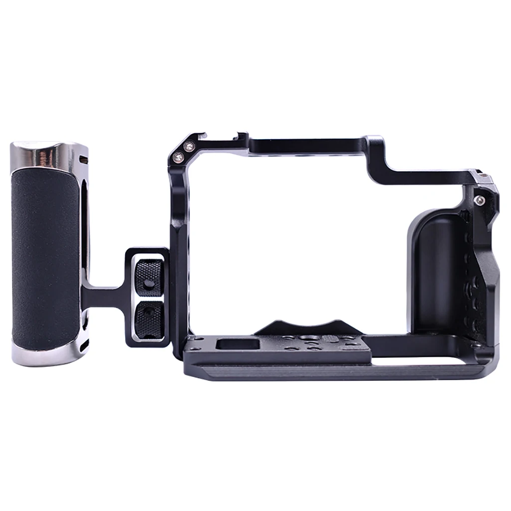 مقبض جانبي لـ 1/4 "-20 برغي خفيف الوزن قفص كاميرا محمول قبضة اليد لكاميرا سوني كانون نيكون DSLR مع حامل الحذاء البارد