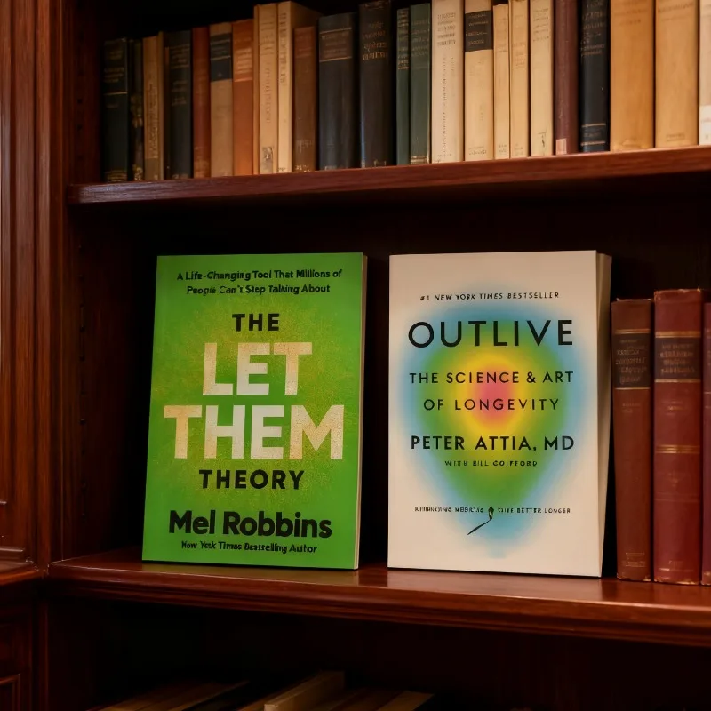 《Outlive》+ 《The Let Them Theory》إطار احترافي طويل العمر مع نظرية Let Them وتصميم صحي متوازن كتاب جيد #5