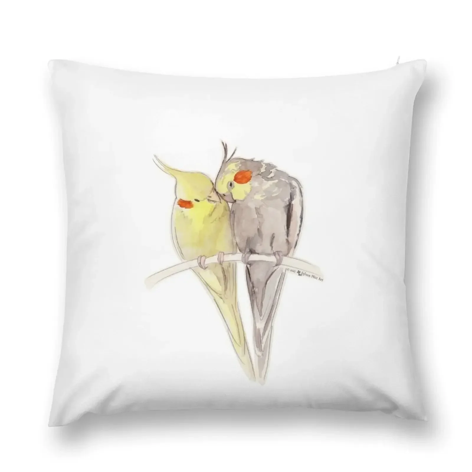 Cute Cockatiels Throw Pillow Pillowcase Cushion Sofa Cover Cushions For Sofa pillow