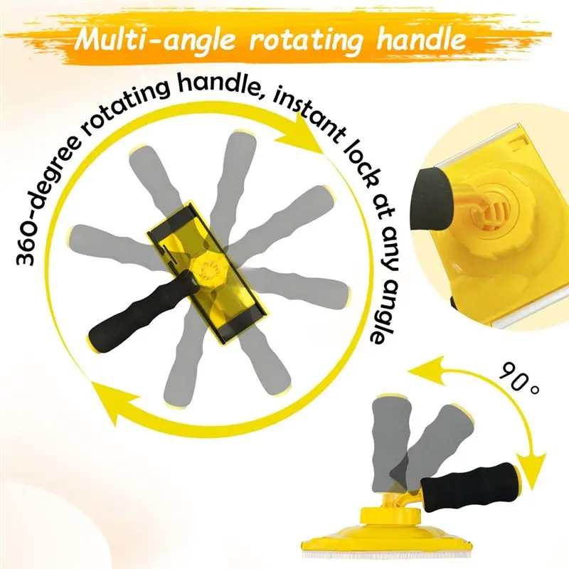BAAJ-Paint Edger Tool Kit, 9 Inch Paint Pad Set, 7 PCS Paint Edger With Trim, Corner Wall& Ceiling Pad, Touch-Up Pad Included Pa