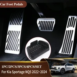 Car Foot Pedals For Kia Sportage NQ5 2022 2023 2024 Non Slip Car-Styling Pedal Stainless Steel Car Rest Brake Parts Acessories