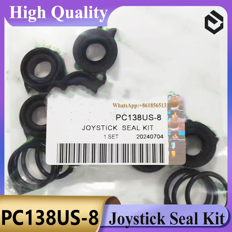 Joystick Seal Kit Pilot Valve Seal Kit PC60 PC100 PC120 PC138US-8 PC160-7 PC200 PC220 PC220-6 PC300 PC400 for Excavator