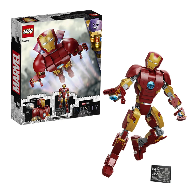

LEGO 76206 Iron Man Doll Marvel Series Men's and Women's Puzzle Building Blocks Toy Gift