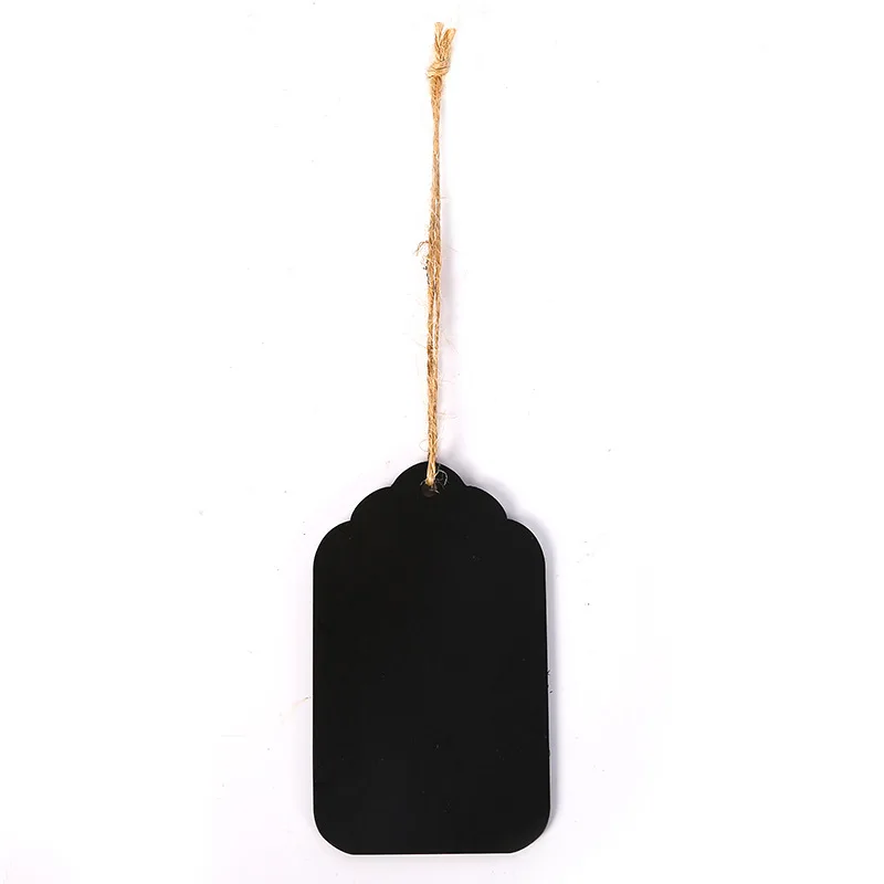 Mini pizarra pequeña de doble cara para decoración del hogar, dispositivo con cordón de madera, 5 piezas