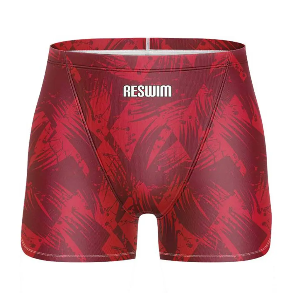 2026 Men's Swimming Shorts Surf Trunks Athletic Training Swimwear Summer Swim Jammers Swimsuit Swim Shorts Beach Tights Short