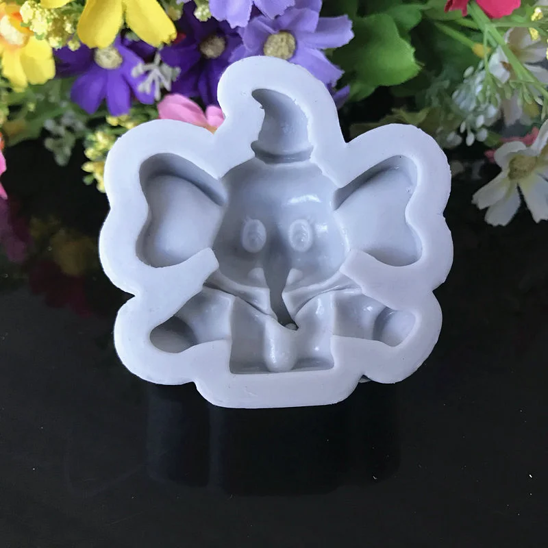 Silicone Mold Cartoon Elephant Resin Kitchen Baking Tools For DIY Chocolate Cake Fondant Moulds Dessert Pastry Decoration