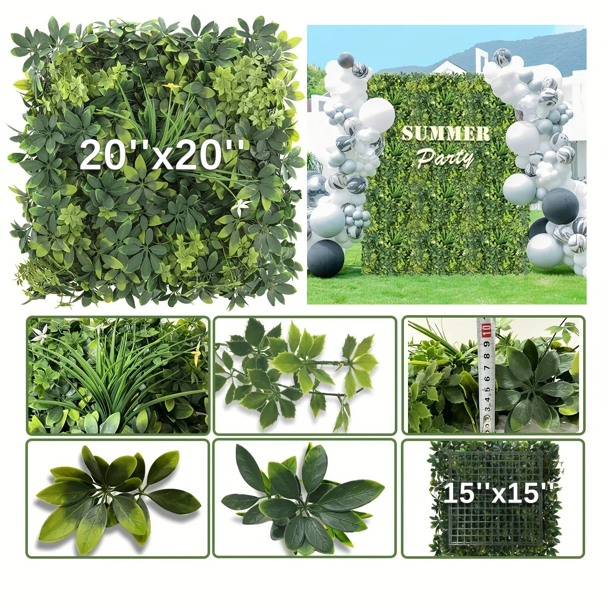 

Hedge Simulation Grass Wall Panel, Fence, Outdoor Party Birthday Party Decoration, Indoor and Outdoor Green Decoration Wall