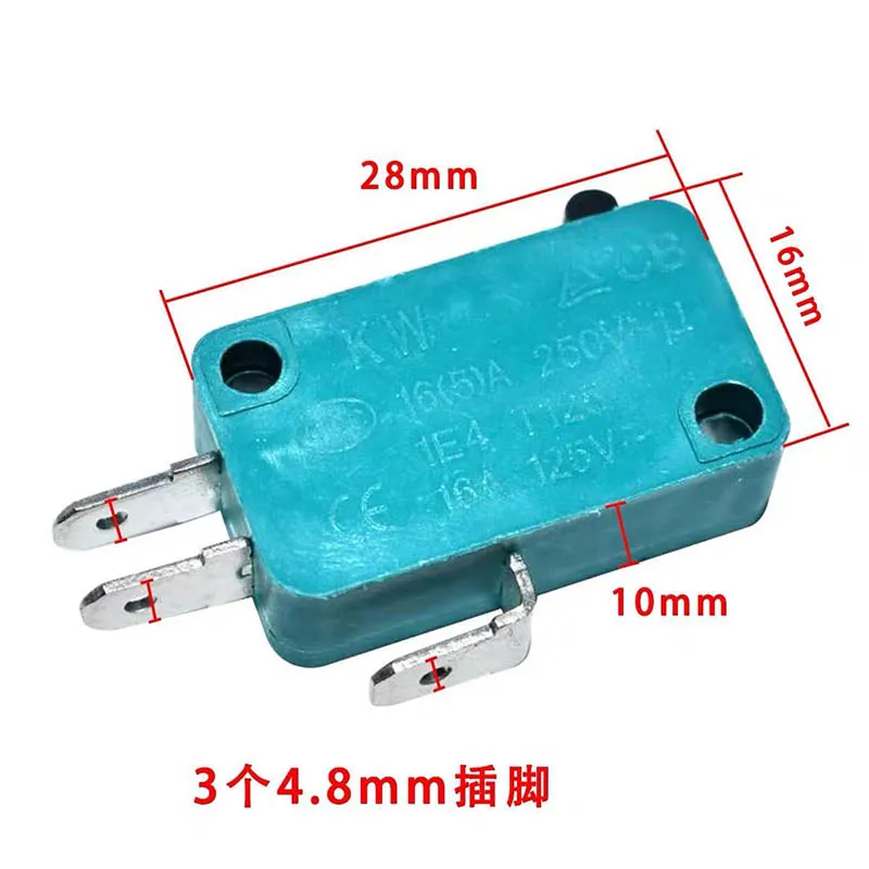 5 Pz/lotto Normalmente Open Close Finecorsa KW7-0 15A 16A 125V 16(4) UN 250V-1E4 T125 Micro Interruttore