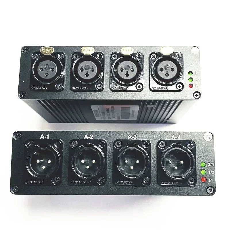 4 Channels XLR Balanced Audio Fiber Optical Extender Over Optical Fiber 20km XLR Balanced Audio Transmitter and Receiver Kit