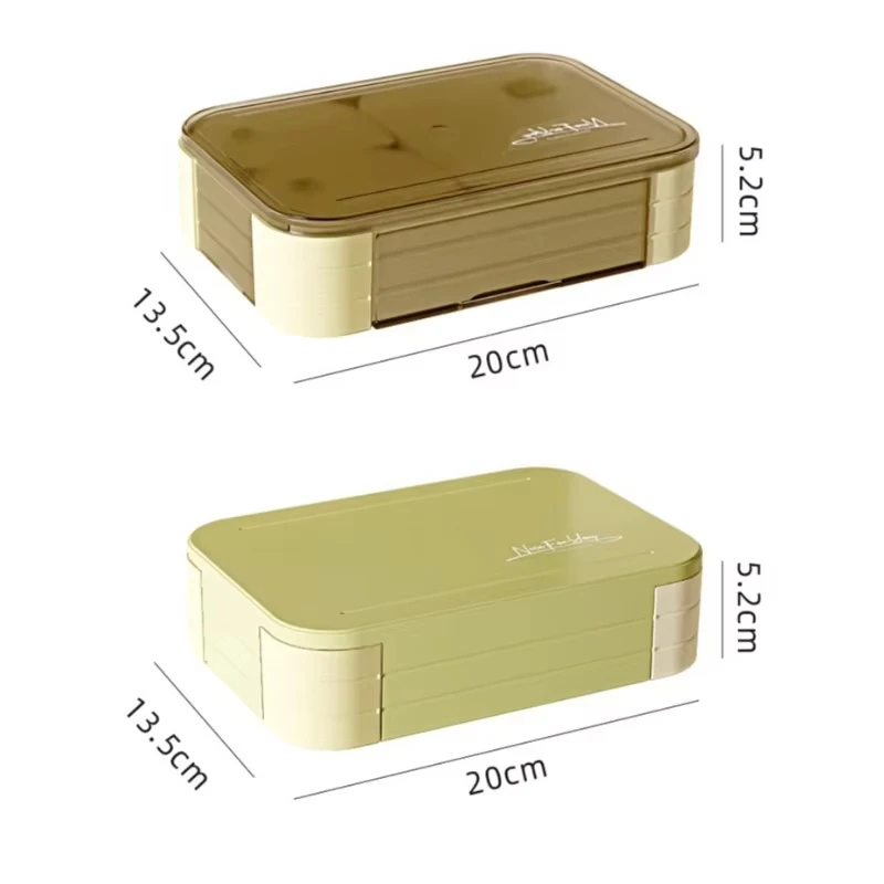Multi-Compartment Bento Lunch Box Set Leak-Proof and Eco-Friendly Ideal for Meal Prep Work and School Lunches Stylish